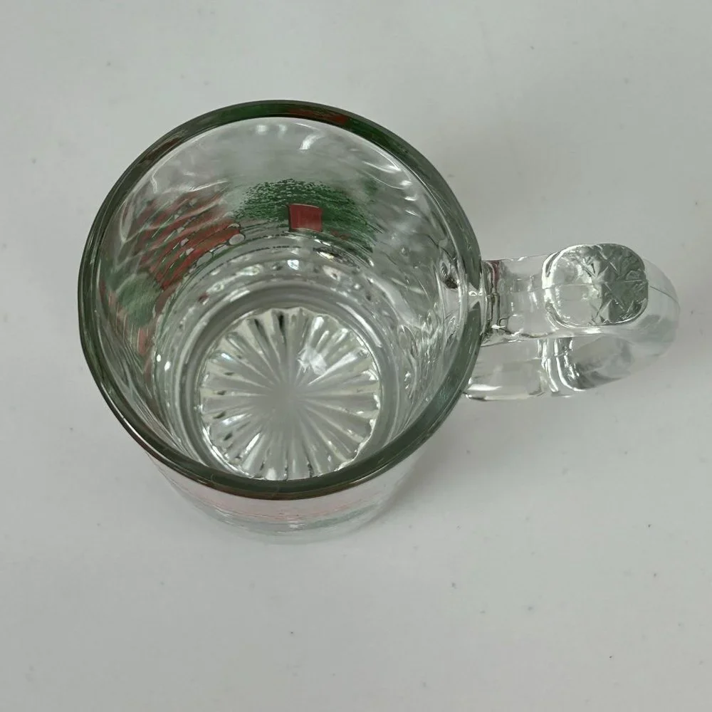 Budweiser Beer Stein‎ Mug Vintage Glass Clydesdales Horses Christmas 1991